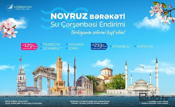  AZAL Türkiyənin bir sıra istiqamətləri üzrə yeni aksiyaya start verir  