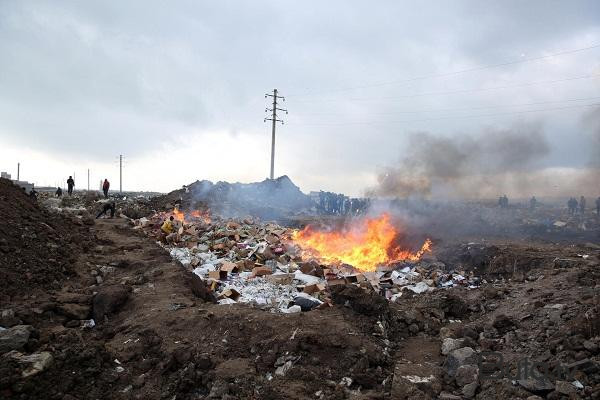  Zabratda təkər tullantıları olan ərazidə yanğın baş verdi  