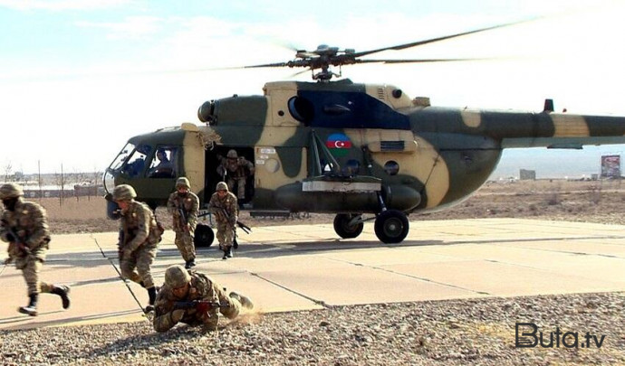  Komandolarımız şərti düşmən müdafiəsini yardı - Video  