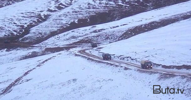  Ordumuzun mövqeləri qardan belə təmizlənir - Video  