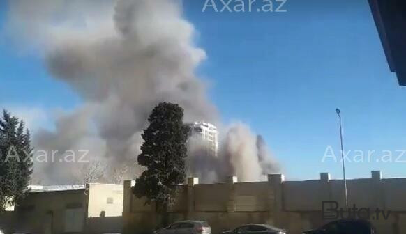  Bakıda güclü partlayış: 15 təcili yardım maşını gəldi - Video  