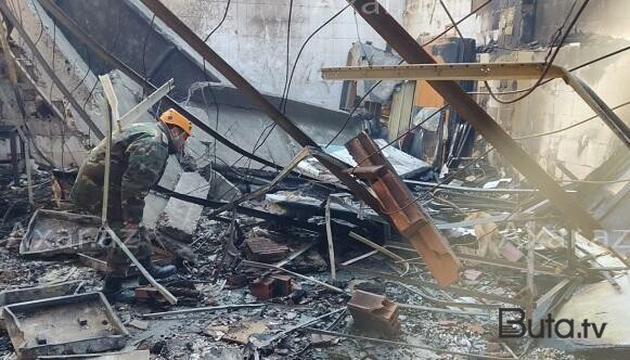  Partlayış baş vermiş sexdə xilasetmə tədbirləri bitdi  