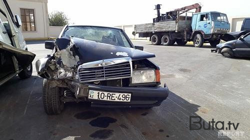  Ağır qəza: FHN əməkdaşları sürücünü xilas etdi - Video  