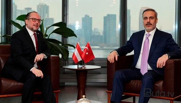  Fidan avstriyalı həmkarı ilə görüşdü: Qəzza müzakirəsi...  