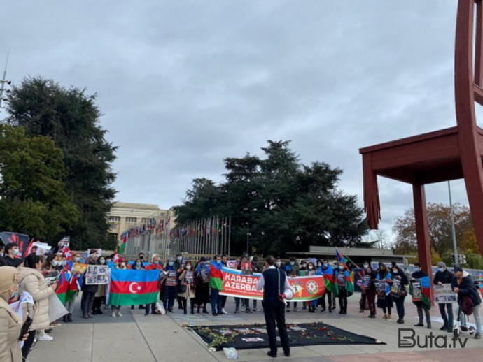  Cenevrədə aksiya: erməni təxribata əl atdı...  