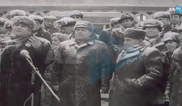  Şuşadan nadir görüntülər: Heydər Əliyev mərasimdə... - Video  