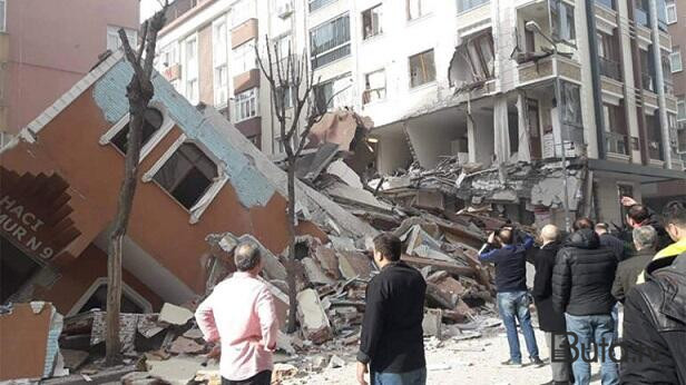  İstanbulda uçan binanın sahibi saxlanıldı  