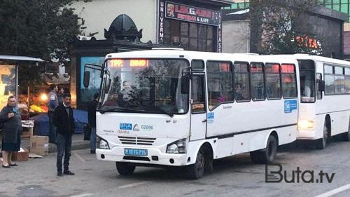  Bakıda iki avtobus bir-birinə çırpıldı - Video  