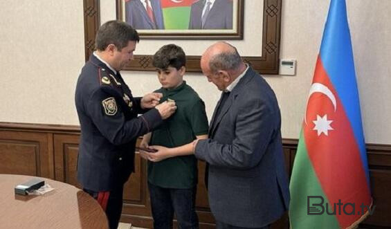  Fədakar polisin medalı ailəsinə təqdim edildi - Foto  