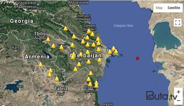  Xəzər dənizində zəlzələ oldu  