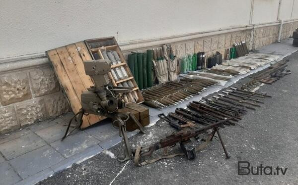  Xankəndidə xeyli silah-sursat aşkarlandı  