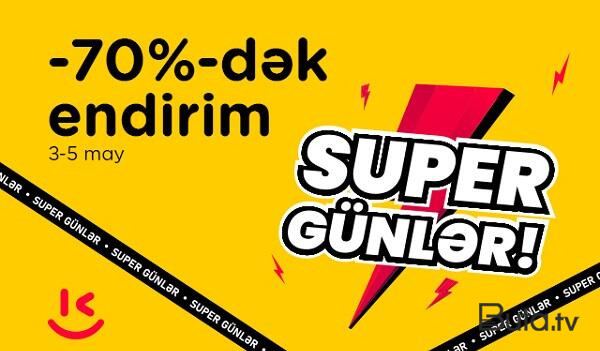  “Kontakt”da 70%-dək endirimli “Super günlər” başladı  