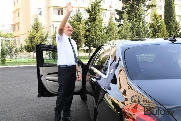  Prezidentlər Füzuli aeroportundan Əliyevin maşını ilə çıxdılar  