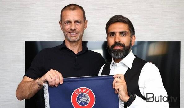  Rövşən Nəcəf UEFA rəhbəri ilə görüşdü  