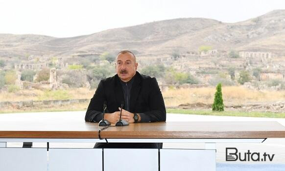  Prezident Cəbrayılda üç kəndin təməlini qoydu  