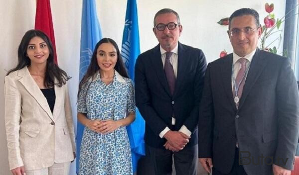  Leyla Əliyeva BMT ofisində görüşlər keçirdi - Foto  