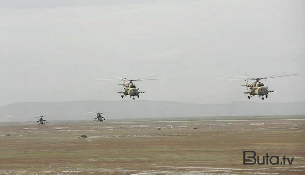  Helikopterlərimiz havaya qaldırıldı - Video  