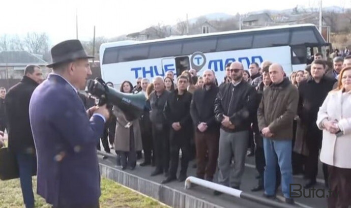 Paşinyan Azərbaycanla sərhədə gəldi, bu divara toxundu - Foto  