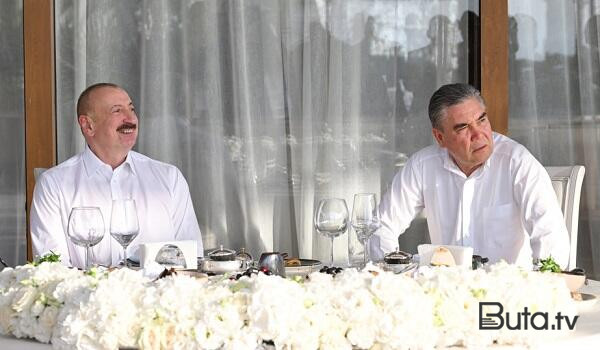  Əliyevlə Berdiməhəmmədov nahar etdi  