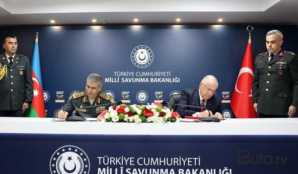  Azərbaycan-Türkiyə hərbi memorandum imzaladı - Video  