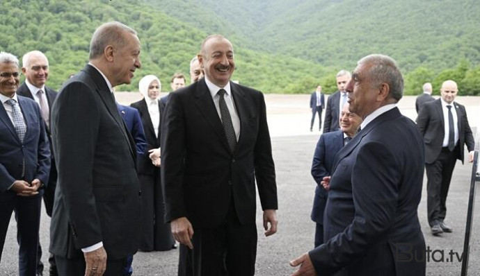  Əliyevlə Ərdoğan Kəlbəcər-Laçın avtomobil yolunda... - Foto  