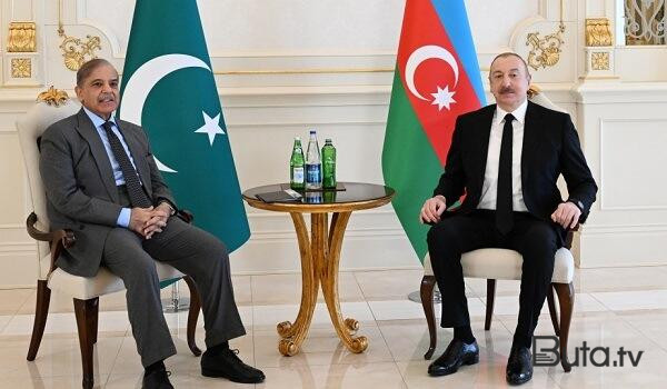  İlham Əliyev Şahbaz Şəriflə görüşdü  