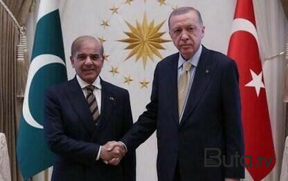  Bakıda Ərdoğanla Şahbaz Şərif arasında görüş oldu  