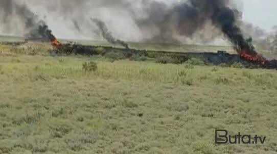  Azərbaycan sərhədində yanğın: 1 xilasedici öldü, 4-ü yaralandı  