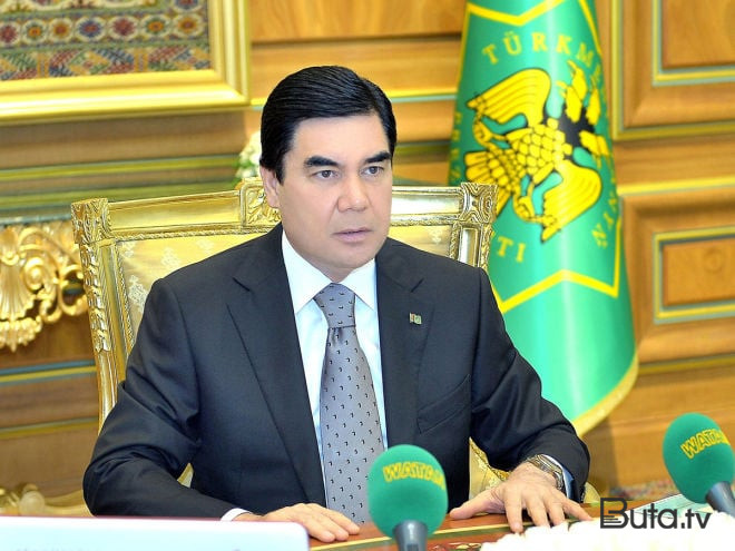  Qurbanqulu Berdiməhəmmədov Azərbaycana gəldi  