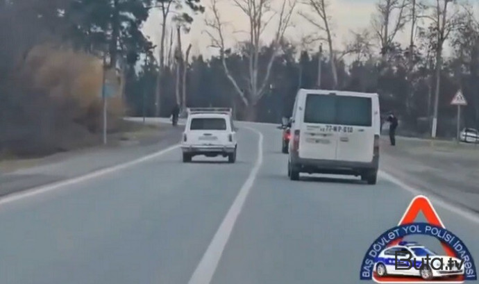  Göyçayda avtoxuliqanlıq edən şəxs saxlanıldı - Video  