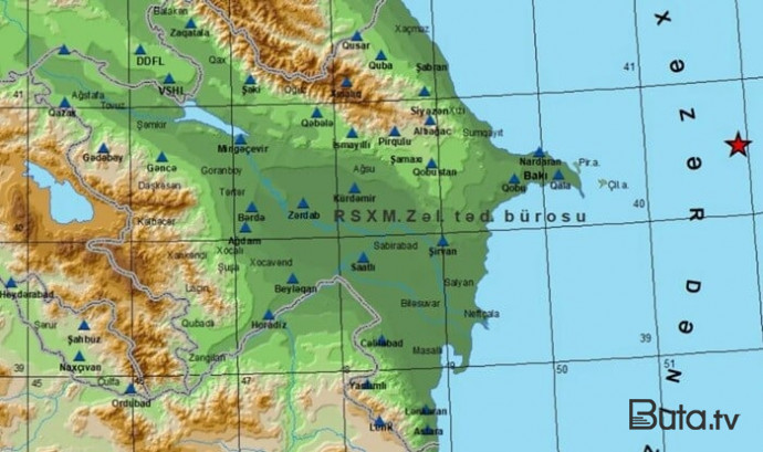  Xəzərdə güclü zəlzələ oldu  