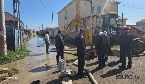  Abşeronda yağışın fəsadları aradan qaldırılır  