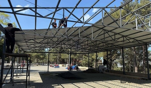  Sumqayıtda bu konstruksiya söküldü - Foto  