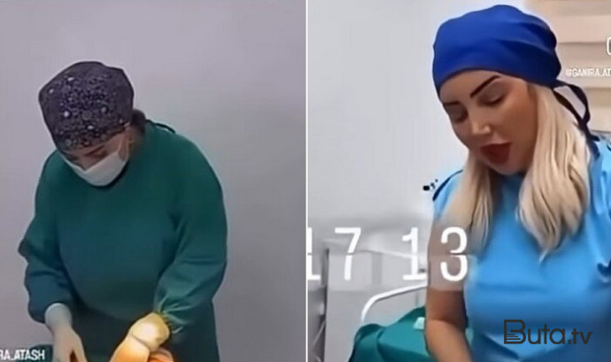  Daha bir saxta həkim qalmaqalı: Katibə cərrahlıq edir? - Video  