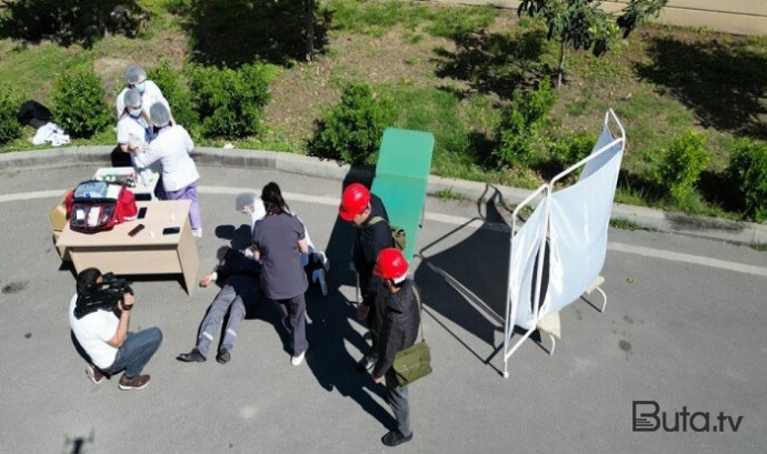  FHN mülki müdafiə məşqləri keçirdi - Video  