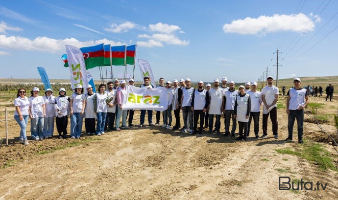  “Araz” supermarketlər şəbəkəsi ağacəkmə aksiyası keçirib  