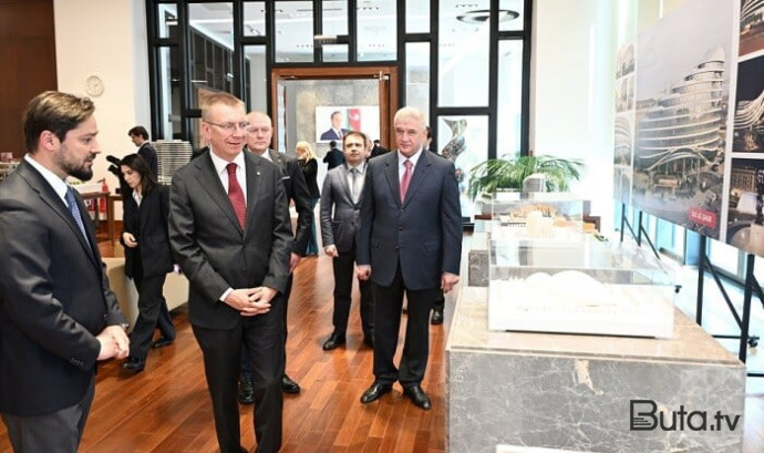  Latviya prezidenti Ağ Şəhərdə - Foto  