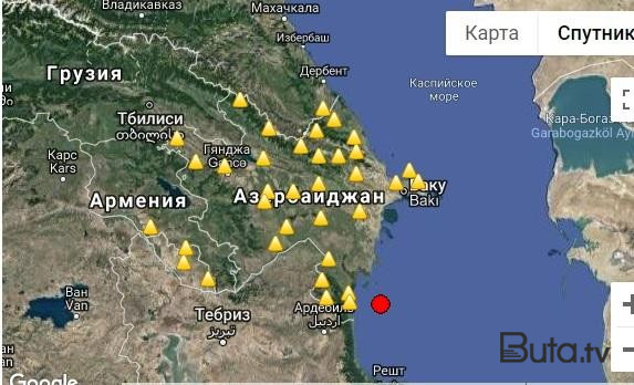  Xəzər dənizində zəlzələ oldu  