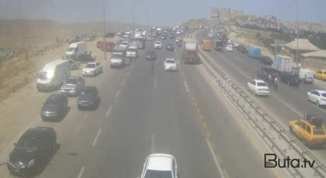  Aeroport şosesində qorxunc qəzanın - Anbaan videosu  