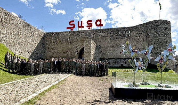  Türkiyə nümayəndə heyəti Qarabağda - Foto  