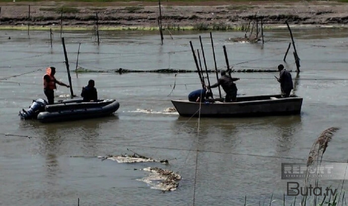  Qanunsuz yerləşdirilən balıq torları yığışdırıldı - Foto  