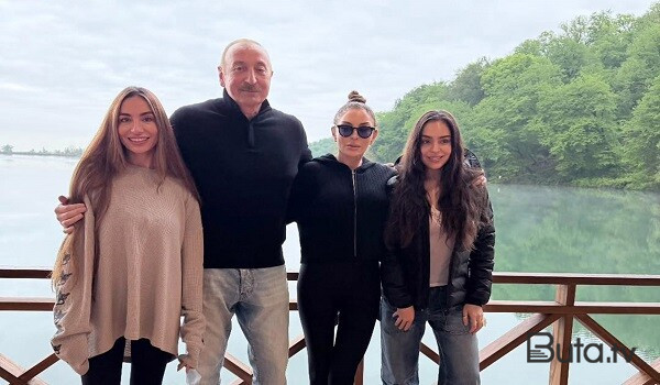  Prezident və ailəsinin Qəbələdən səmimi - Fotosu  