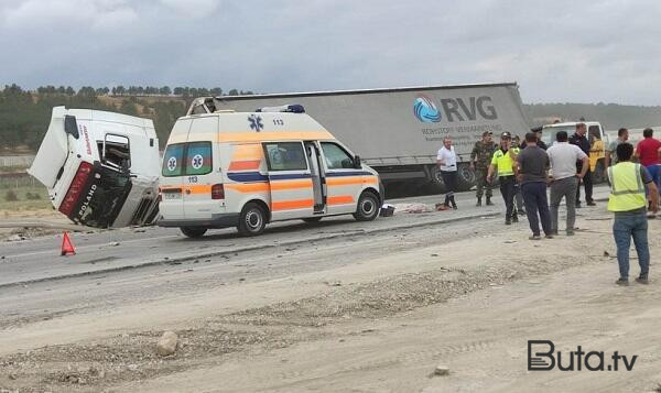  İran vətəndaşı Azərbaycanda qəzaya düşdü - Video  