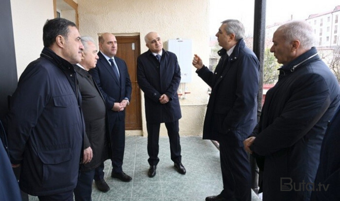  Rəsmilər Xocavənddə təmir olunmuş fərdi evdə - Foto  