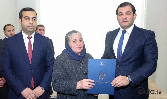  Tərtərdə şəhid ailələri və əlilliyi olanlara daha 25 mənzil verildi  