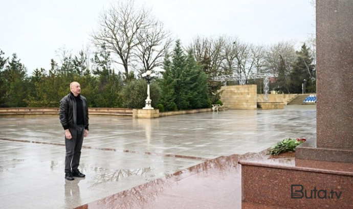  İlham Əliyev Şamaxıda səfərdədir - Foto  