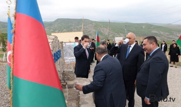  Xızının Fındığan kəndi içməli su ilə təmin olundu - Foto  