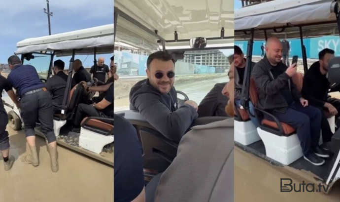  Emin Ağalarov “Sea Breeze”də gölməçəyə düşdü - Video  